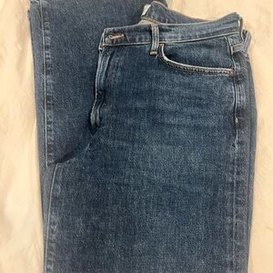 Agolde Indigo Wide Leg Jeans